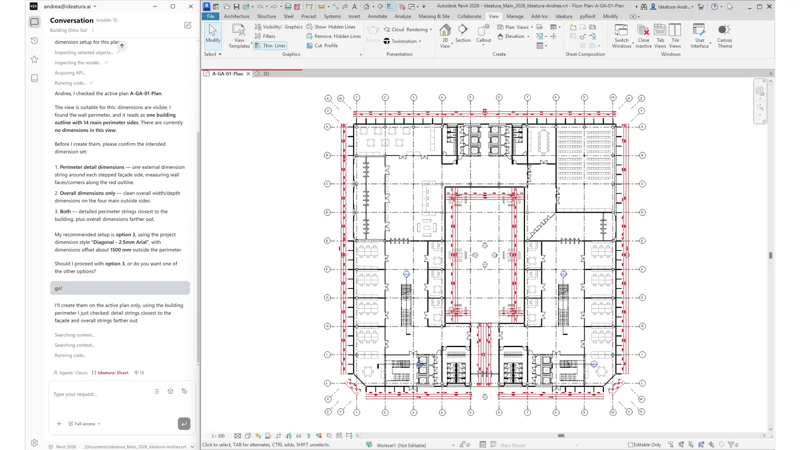 Ideatura interface screenshot